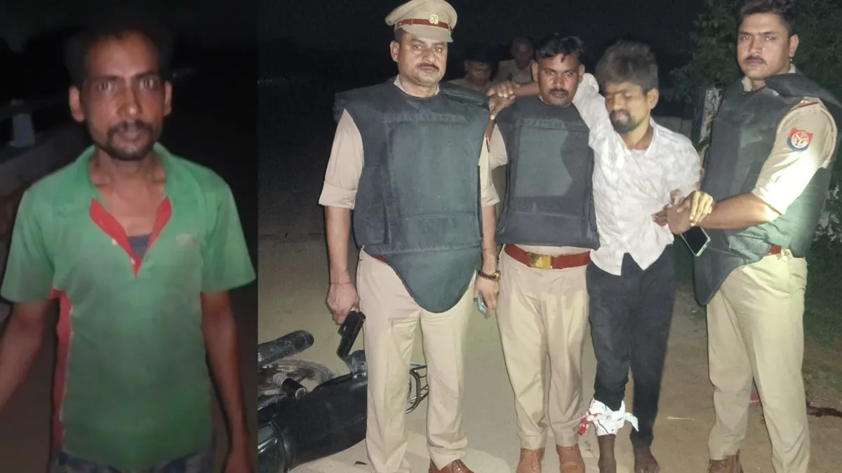 Breaking: Police encounter in Azamgarh: Two miscreants of inter-district thug-thief gang arrested, one shot in...