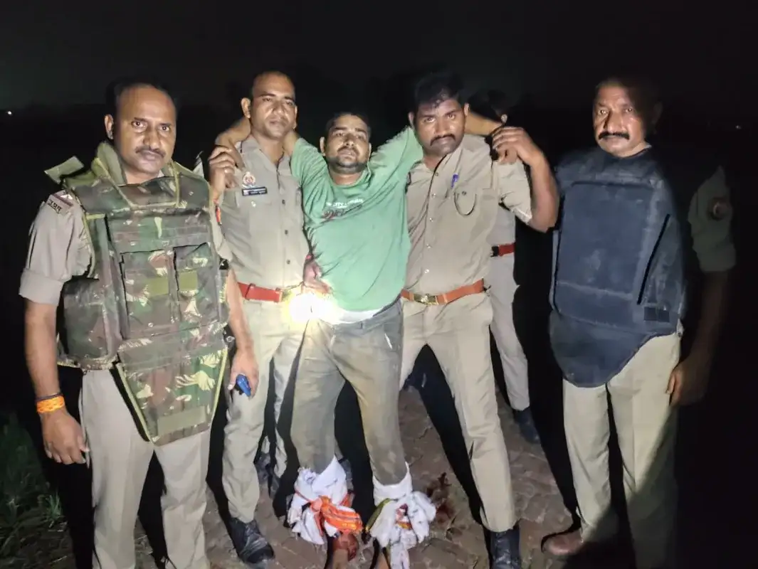 Image: Double murder accused carrying reward of ₹ 50 thousand arrested in police encounter