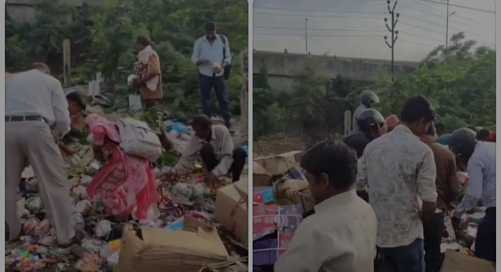Photo: Expired chocolate looted in Kanpur, people took it away in bags; Viral video raised big questions